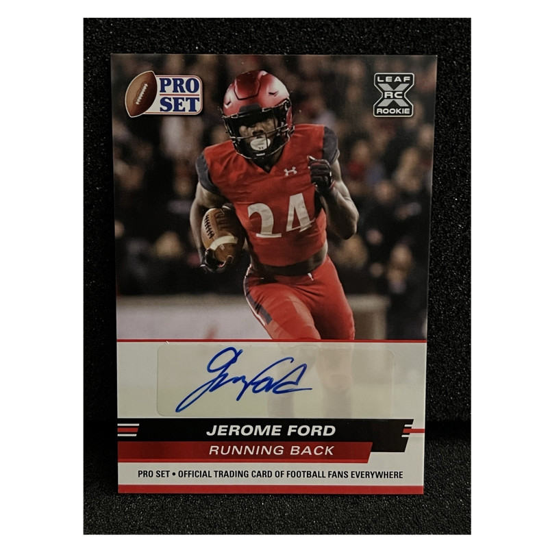 2022 Leaf Pro Set Draft Jerome Ford Rookie Autograph #PSA-JF2 NCAA Football