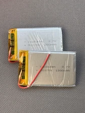 3.7V 1200mAh 4.44Wh Rechargeable Li-polymer Li Battery 503759 JST 2Pin 2pack