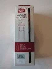 Vacu Vin Vacuum Stoppers Loop Set Of 4 New