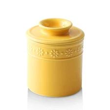 Ceramic Butter Crock, Butter Keeper for Counter, French Butter Dish Big Capac...