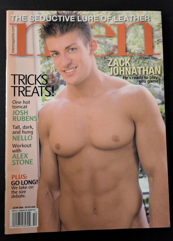 MEN Magazine GAY MALE SOFT SEX & EROTICA #270 October 2006 ZACK JOHNATHAN NEW