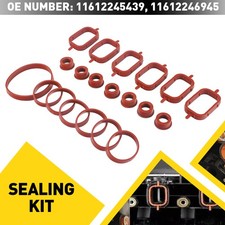 For BMW M47 M57 E46 E53 E60 E63 E65 E90 E91 Intake Inlet Manifold Gaskets Seals