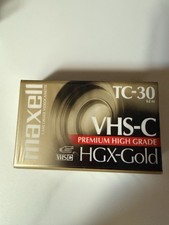 Maxell VHS-C TC-30 HGX-Gold Camcorder Blank Tape Premium High Grade Brand New
