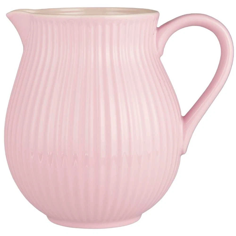 The Leonardo Collection Brocca/Vaso In Ceramica O Vetro A Forma Di Pesce - Rosa, 20 Cm - Caraffa Multiuso Per Acqua, Latte, Crema O Fiori - Decorazione Da Cucina