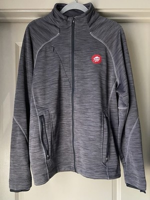 North End Sport Jacket Men s L Gray Full Zip PIZZA HUT Logo New W/O Tags Gift