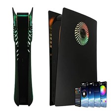 DOBEWINGDELOU FACEPLATE RGB LIGHT STRIP PS5 DIGITAL EDITION NO COVER - BLACK