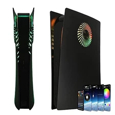 DOBEWINGDELOU FACEPLATE RGB LIGHT STRIP PS5 DIGITAL EDITION NO COVER - BLACK