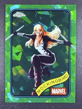 2025 Topps Chrome Sapphire Marvel #37 Mockingbird Gree Refractor #/99 SP Shield