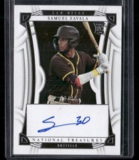 2024 Panini National Treasures #PS-SZ Samuel Zavala Rookie Signatures #/99