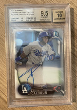 Willie Calhoun 2016 Bowman Chrome Auto Rookie Card (RC) BECKETT BGS Mint 9.5 10