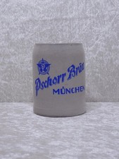 Steingut Bierkrug Pschorr Br&auml;u M&uuml;nchen Vintage - 0,5 Liter - Reklame Werbung