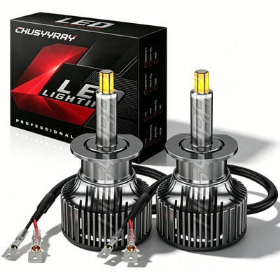 H1 6500K Super Bright White 40000LM CSP LED Headlight Bulb Kit High Low Beam DRL
