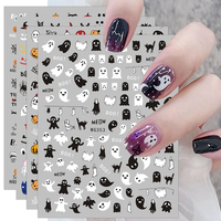 12 Blatt Nagelsticker Halloween Niedlichen Kinder Nagelaufkleber Selbstklebend S