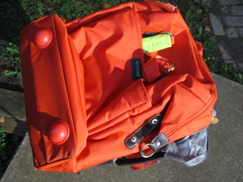 Biaggi Contempo 210118-OR Orange Folding Compact Luggage Travel Bag w/ Wheels