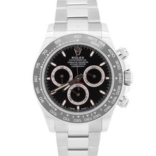 2024 CARTOLINE ROLEX DATONA COSMOGRAFO NERO 40mm acciaio ceramica 126500 LN SCATOLA