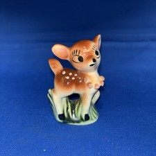 Vintage MCM Anthropomorphic Baby Fawn/Deer Kitschy 3” Tall Precious Kitschy Fawn