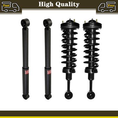2 Front Complete Struts + 2 Rear Shocks For 4WD 04-08 Ford F150, 06-08 Mark LT