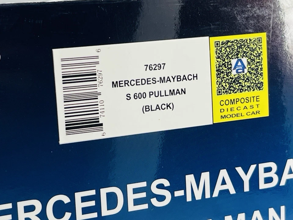 Autoart 1/18 76297 MERCEDES-MAYBACH S600 PULLMAN (BLACK) Rare Benz Model Car - Image 3 of 4
