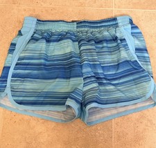 Champion Girls Athletic Shorts Size XL Blue White Elastic waistband