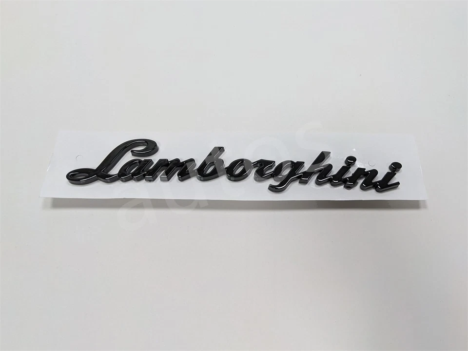 Emblema trasero negro brillante Lamborghini Aventador LP700 LP720 LP750 470853742 Foto 2 de 3