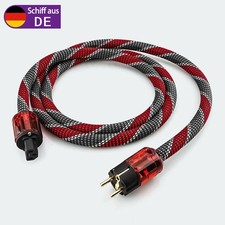 High-End HiFi Netzkabel Kupfer Abschirmung OFC 2 Polig Audiophil-Kaltgerätekabel