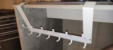Over The Door Hooks, Back of Door Coat Hanger, Towel Racks for Bathroom White