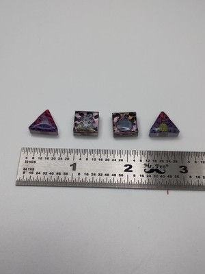 Pair Eyewear topper charms witch broom hat spell halloween wanda ella larkin etc
