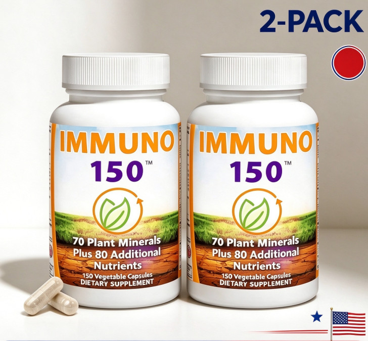 2pc New 150 Vitamins Minerals 150 Veg Capsules Immune Support Supplement-