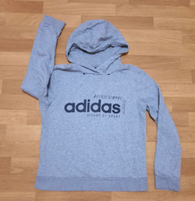 Adidas Damen Hoodie Sweatshirt Kapuzenpullover Pullover Grau Gr. M Top Zustand