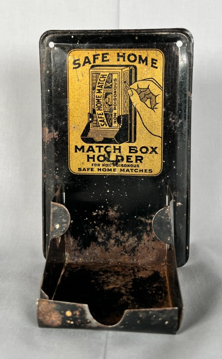 アメリカヴィンテージ　アドバタイジング　壁掛けマッチホルダー　ボックス Wall Match Box Holder for sale | eBay
