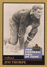 Jim Thorpe Canton Bulldogs HOF Enor 137 Football Card 1991 Carlisle