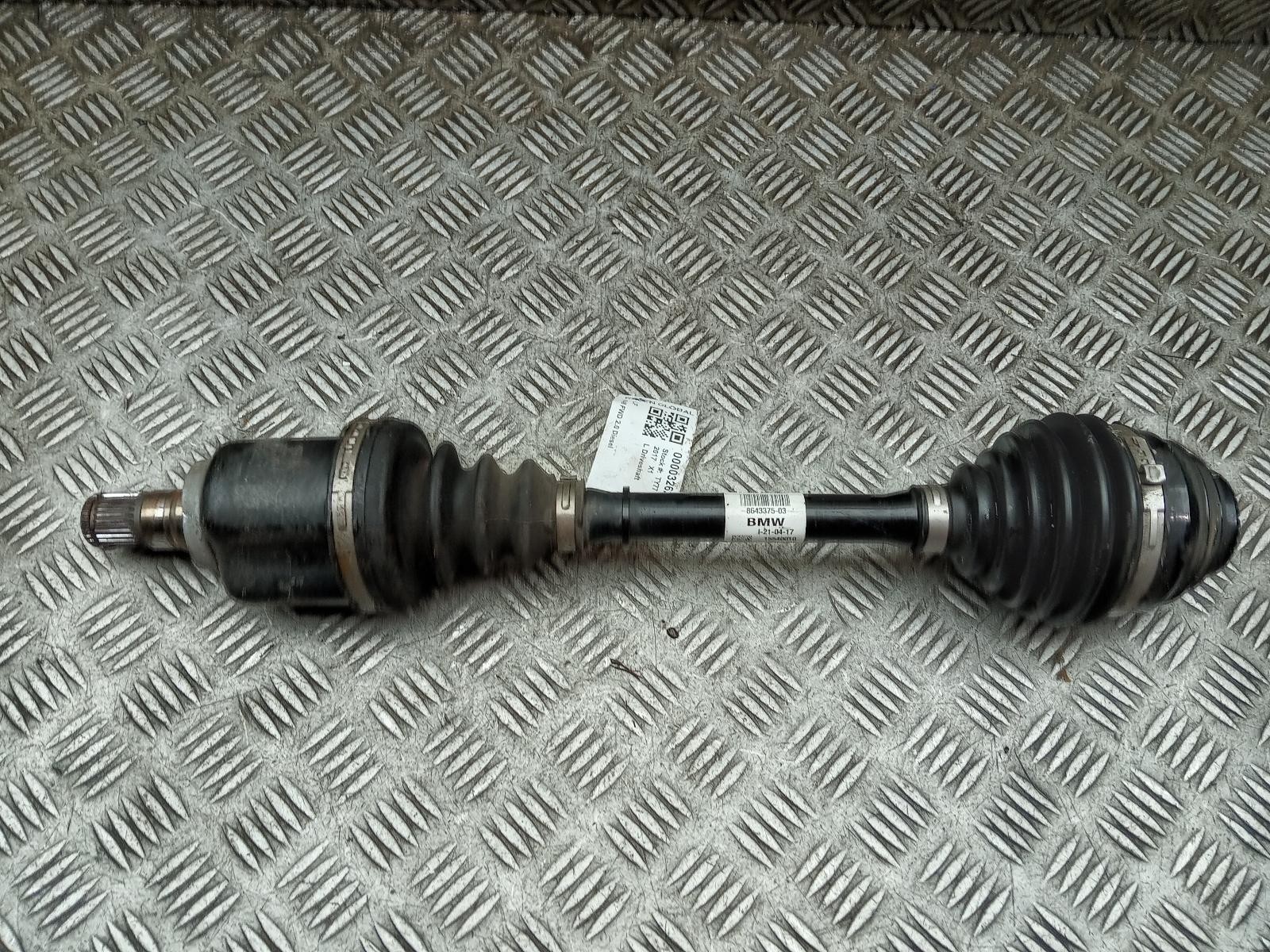 BMW X1 DRIVESHAFT LEFT FRONT 2.0D AUTO 5A2E011 F48 2015 - 2019