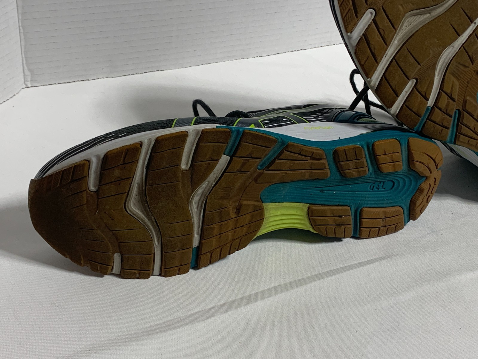 Asics Gel-Nimbus 21 Black Grey Blue Up Sneakers Running Shoes Men's Size 13 thumbnail 9