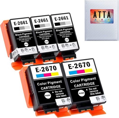 Tintenpatronen, 2661 T2661 T2670, für Epson Workforce WF-100W WF-110W Drucker
