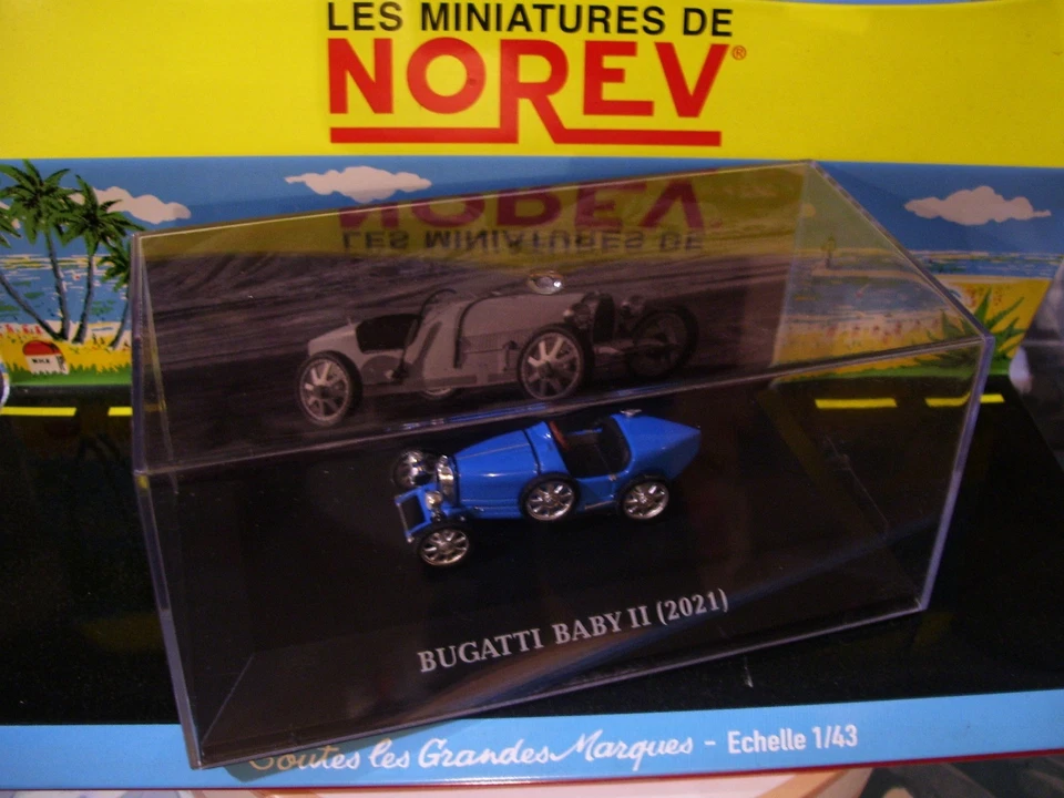 BUGATTI BABY II 2021 Bleu Ixo /Altaya Boite   1/43 - Photo 2/4