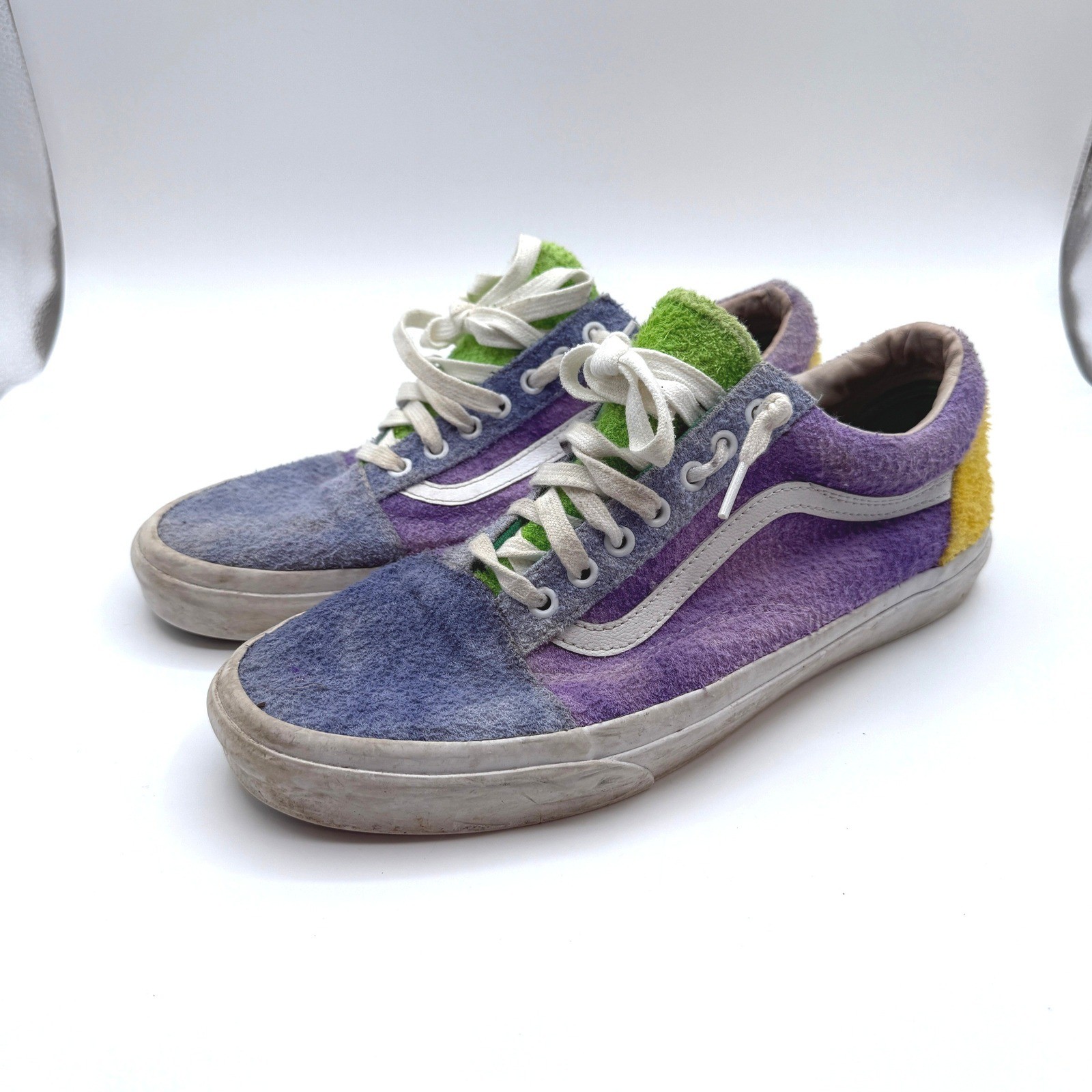 Vans Old Skool Mens 11 Multi Color Hairy Suede Anderson Paak Ziti Skate Shoes