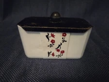 McKee Tipp City Grease Jar Green Metal Top