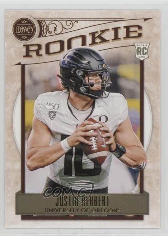 2020 Panini Legacy Rookies Justin Herbert #150 12g7