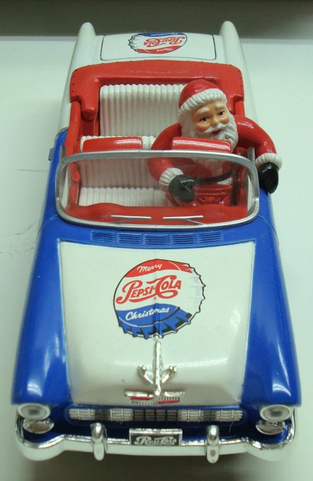 Pepsi Santa's 1955 Chevy Convertible Die-Cast Bank Liberty Classics 1:25 NIB - Image 3 of 4