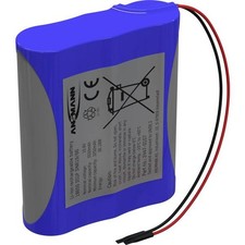 Ansmann 2447-0107 Battery Pack 3x 18650 3S1P with Li-Ion Cable 10.8V 3350mAh