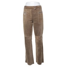 Prandina, Lederhose, Größe: 42, Beige, Leder/Viskose, Einfarbig, Damen #Xuz