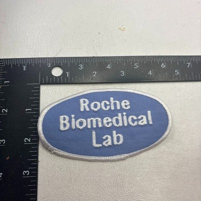 Vintage ROCHE BIOMEDICAL LAB Medical Laboratory Advertising Patch 601A