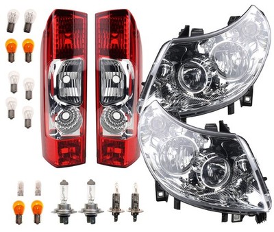 Scheinwerfer Heckleuchten Set Links Rechts passend für Peugeot Boxer Leuchtmitt.