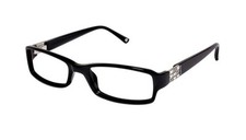 NEW Bebe Aglow BB5008 Eyeglass Frame 52/17-135 Jet.. Free Shipping