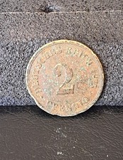 Münzen Deutsches Kaiserreich Pfennig 2 1875