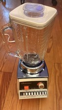 š„Vintage Osterizer Dual Range Pulse Matic 16 Blender Glass Pitcher Chrome WORKS