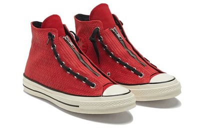 CONVERSE ALL STAR CHUCK 70 ZIP HI UNISEX MEN 3.5 = WOMEN 5.5 SHOES RED NEW