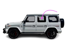 Fits: 2019-25 Mercedes Benz G-Class Rear Left Door Window Glass/Laminated-CLEAR