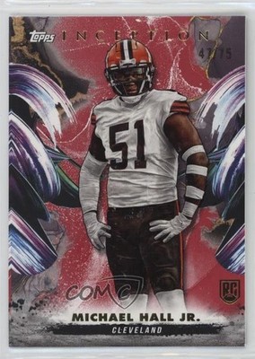 2024 Topps Inception Red 47/75 Michael Hall Jr #193 Rookie RC 3hd