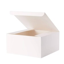 12 Pack Large Paper Gift Box Size 8"x8"x4"